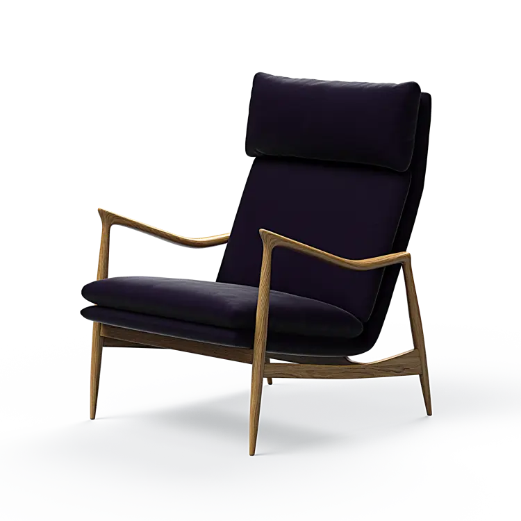 Oak Sessel mit Nackenstütze