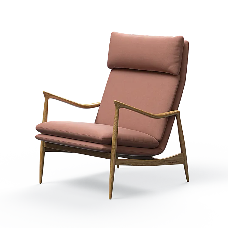 Oak Sessel mit Nackenstütze