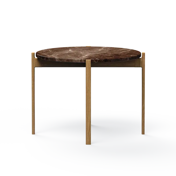 Ashler Couchtisch mit Steinplatte, Ø60