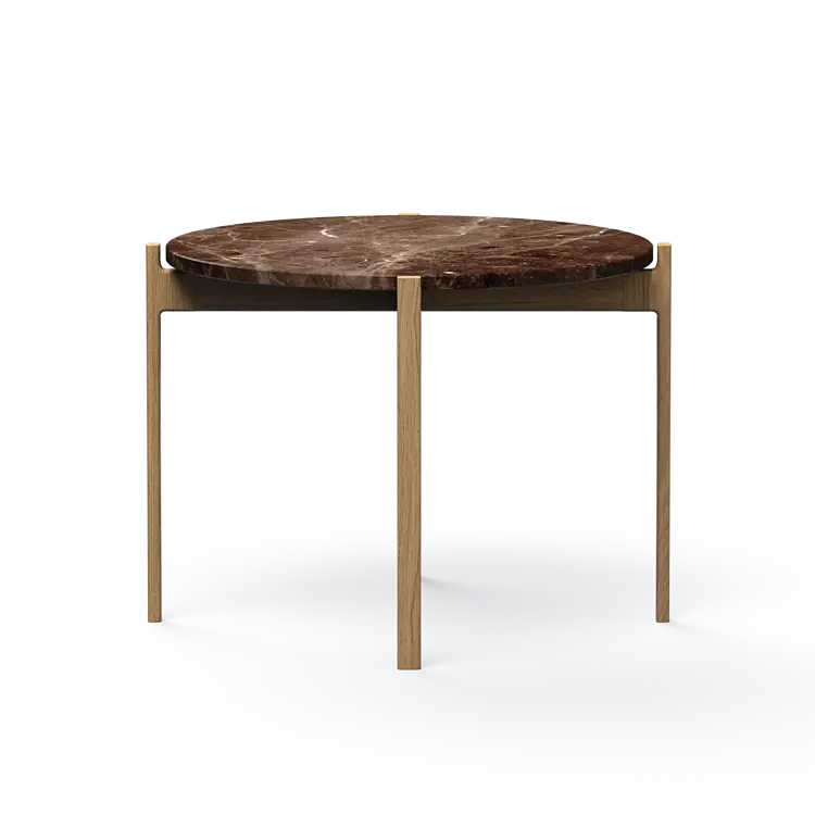 Ashler Couchtisch mit Steinplatte, Ø60