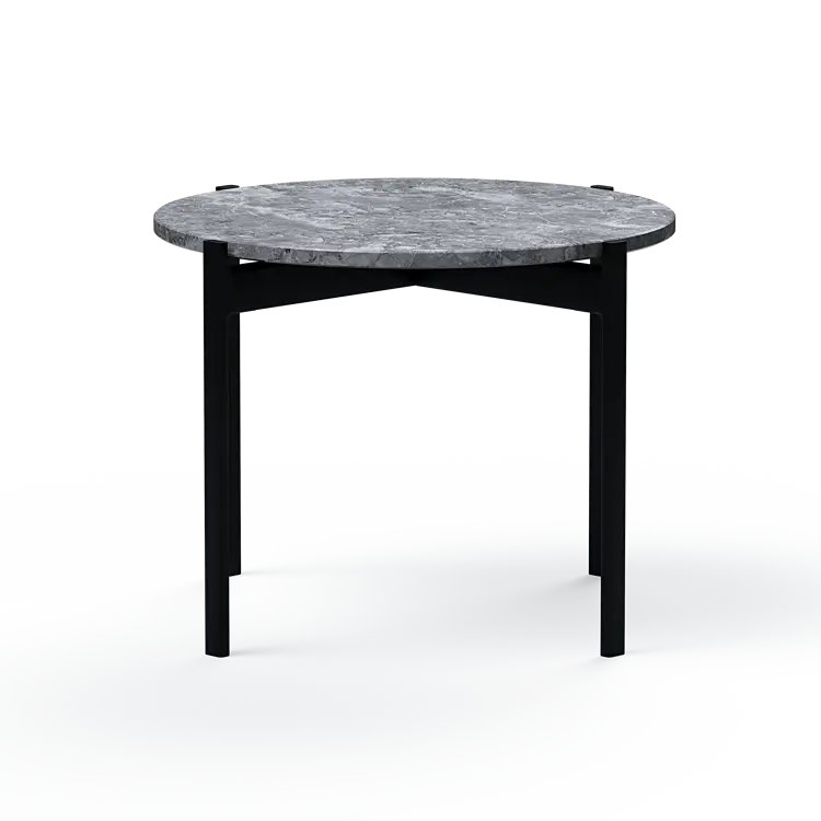 Ashler Couchtisch mit Steinplatte, Ø60