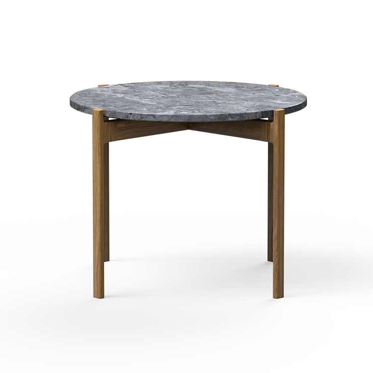 Ashler Couchtisch mit Steinplatte, Ø60