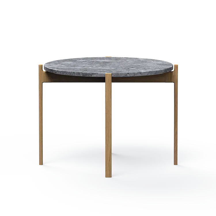 Ashler Couchtisch mit Steinplatte, Ø60