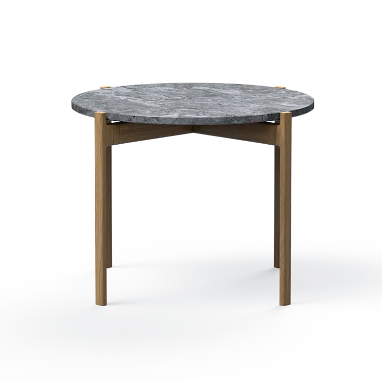 Ashler Couchtisch mit Steinplatte, Ø60