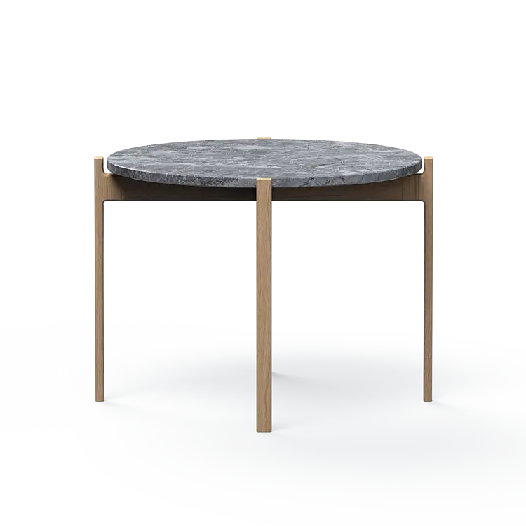 Ashler Couchtisch mit Steinplatte, Ø60