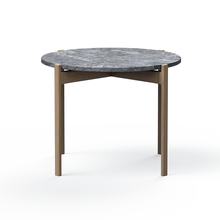 Ashler Couchtisch mit Steinplatte, Ø60