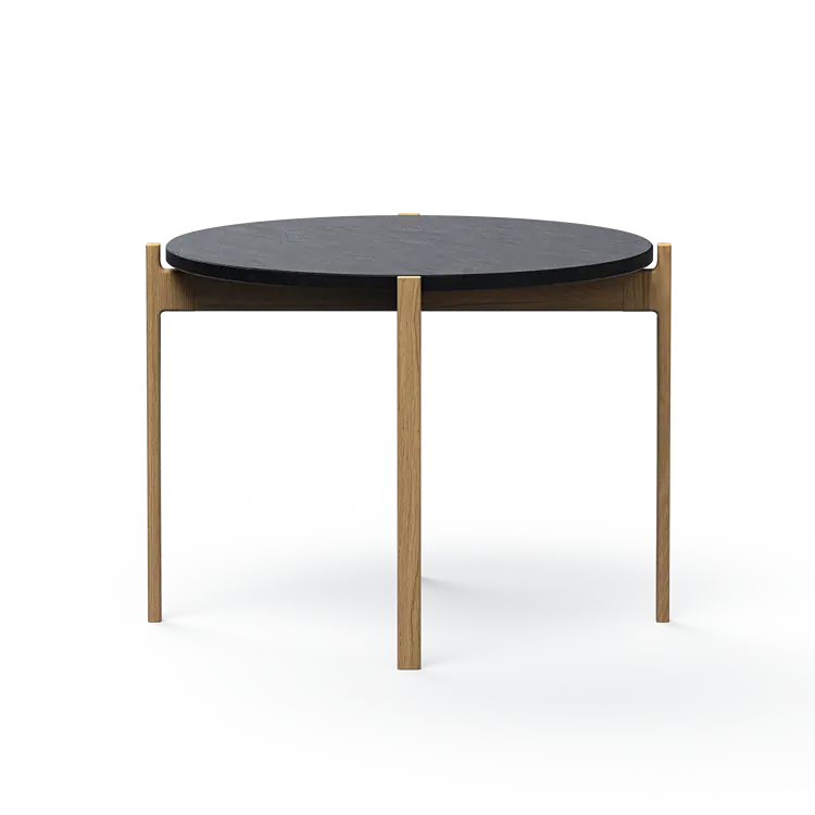 Ashler Couchtisch mit Steinplatte, Ø60