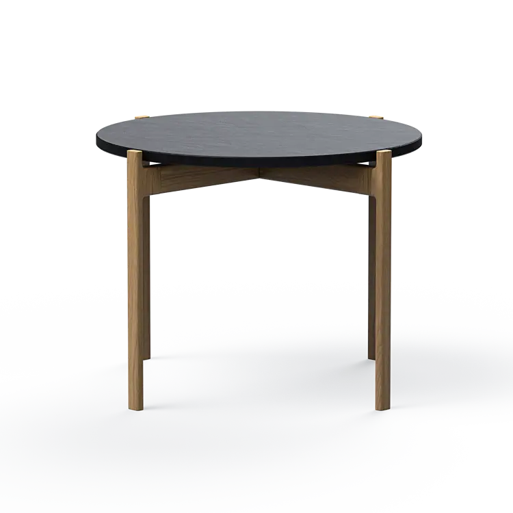 Ashler Couchtisch mit Steinplatte, Ø60