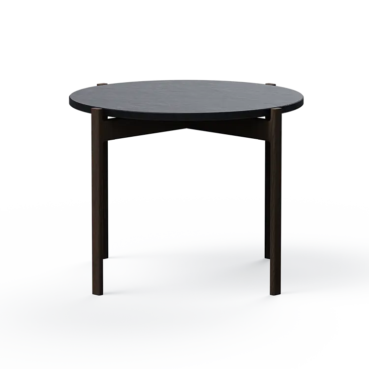 Ashler Couchtisch mit Steinplatte, Ø60