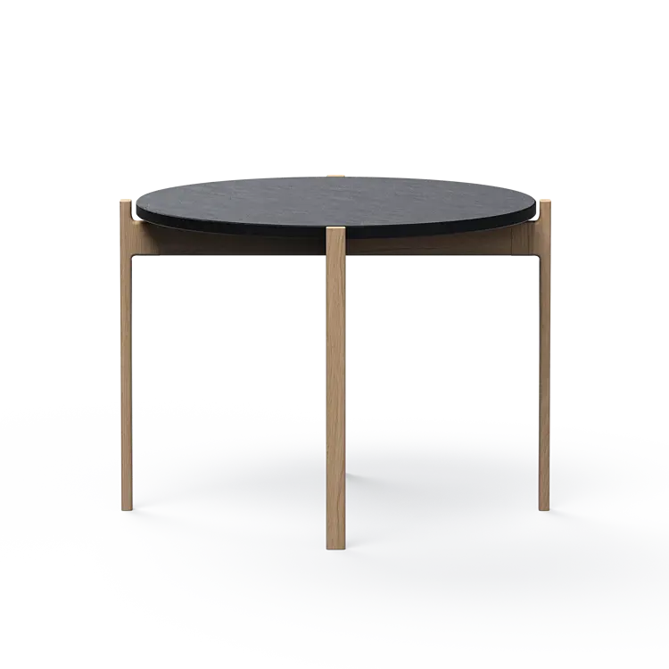 Ashler Couchtisch mit Steinplatte, Ø60