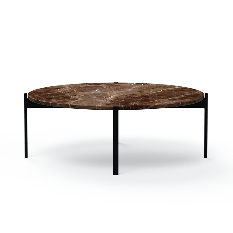 Ashler Couchtisch mit Steinplatte, Ø100