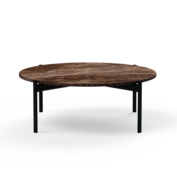 Ashler Couchtisch mit Steinplatte, Ø100