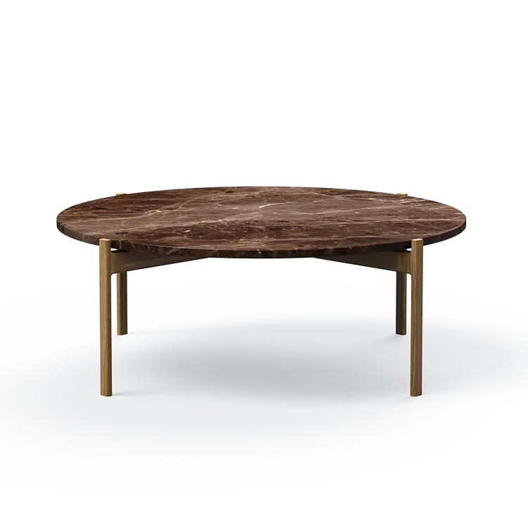 Ashler Couchtisch mit Steinplatte, Ø100