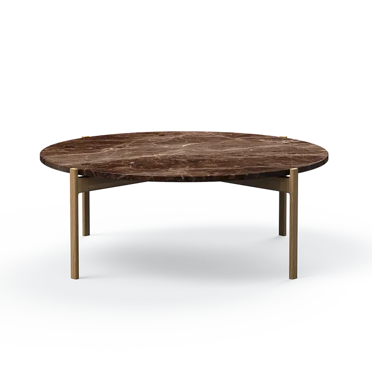 Ashler Couchtisch mit Steinplatte, Ø100