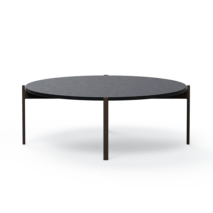 Ashler Couchtisch mit Steinplatte, Ø100