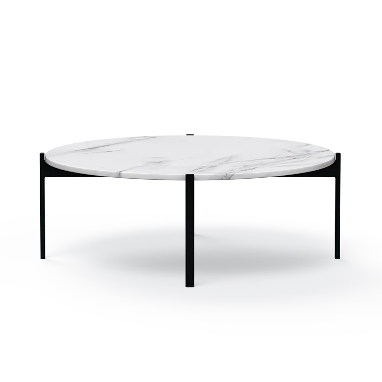 Ashler Couchtisch mit Steinplatte, Ø100