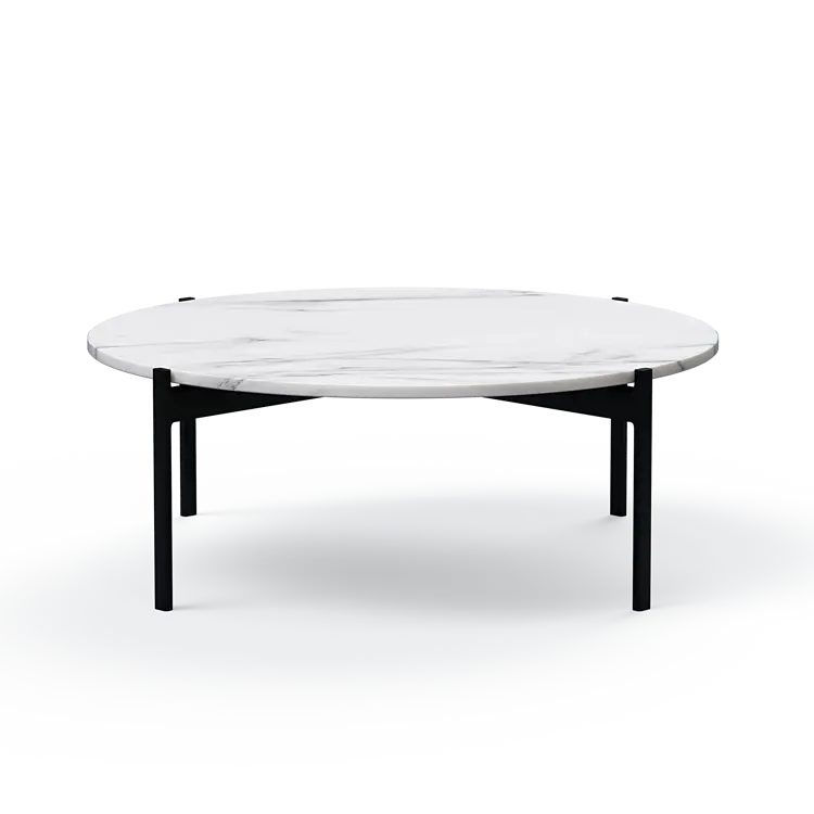 Ashler Couchtisch mit Steinplatte, Ø100